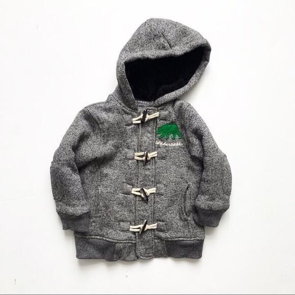 Joe Fresh wilderness plush lined hoodie EUC 2T - Picture 1 of 3